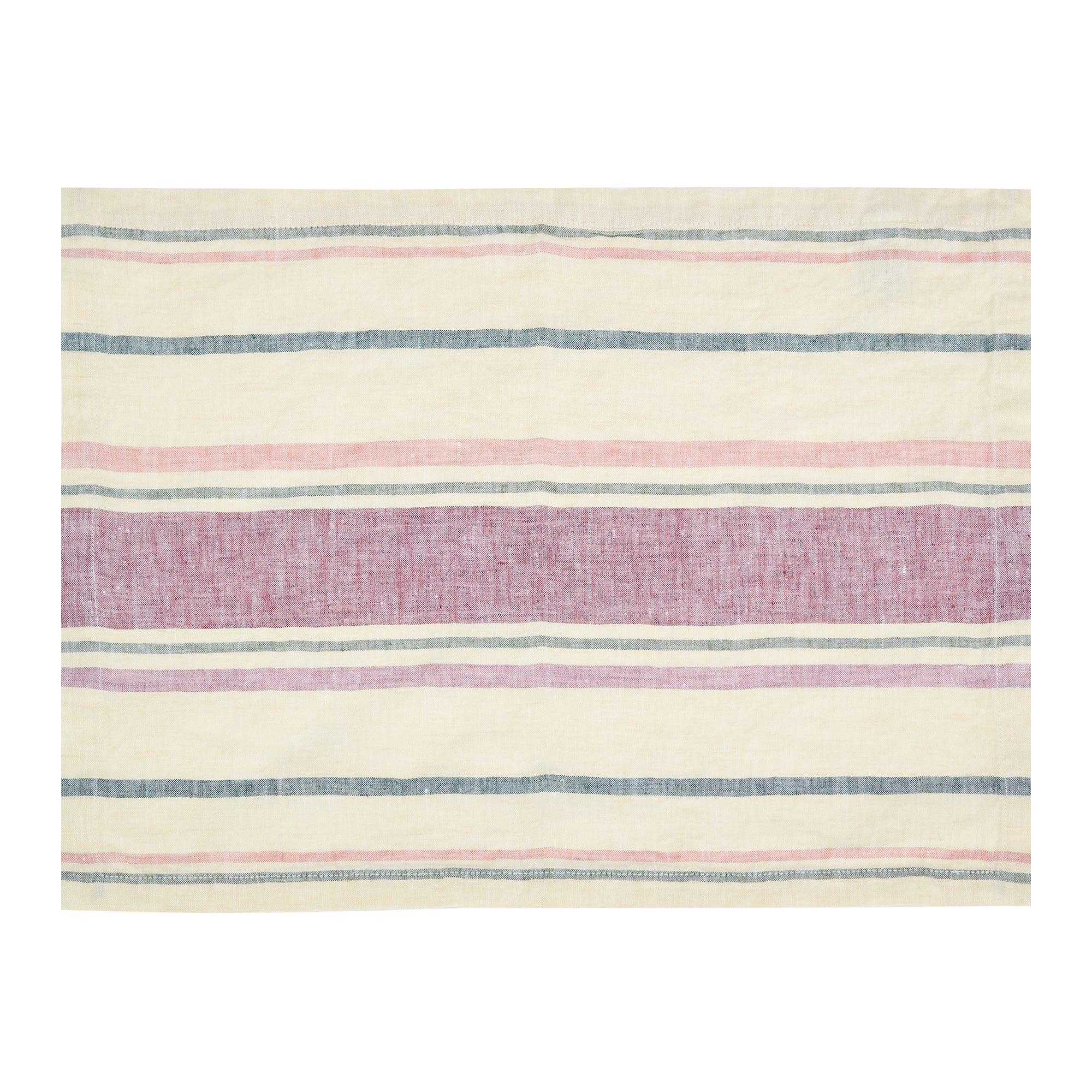 Sunset Stripe Washed Linen Placemat