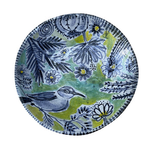 Hand-Painted Bird in the Bush Plate (l)