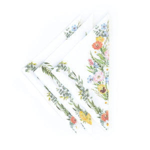 Decorative Paper napkins of Birds of a feather in flower garden| luncheon  napkins